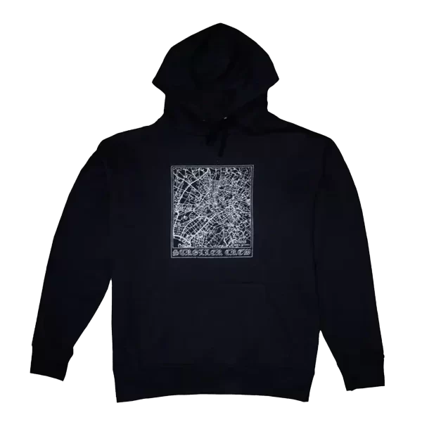 "ATH MAP" BLACK/SILVER HOODIE